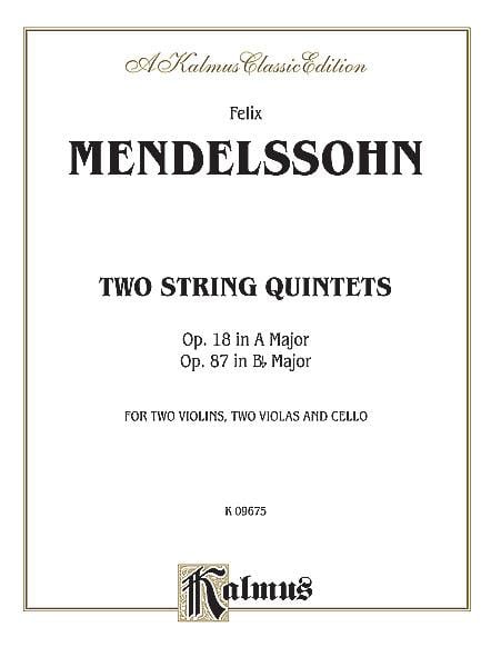 Quintets, Op. 18 (A Major) & Op. 87 (B Major)